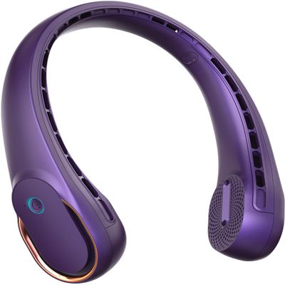 FrSara Neck Fan, Portable Personal Fan Strong Wind, 4000mAh, Air Volume,360 Cooling, No Hair Twisting, Air Volume On 2 Sides, Non-Slip, Quick Charge, Long Use Time, Gift for Women, Men, Birthday