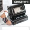 WEBUP Compact Small Space Heater Touring Car Propane Or Butane Heater with Tip Over Protection Portable Personal Heater Adjustable 2 in 1 Camping Gas Stove view 4