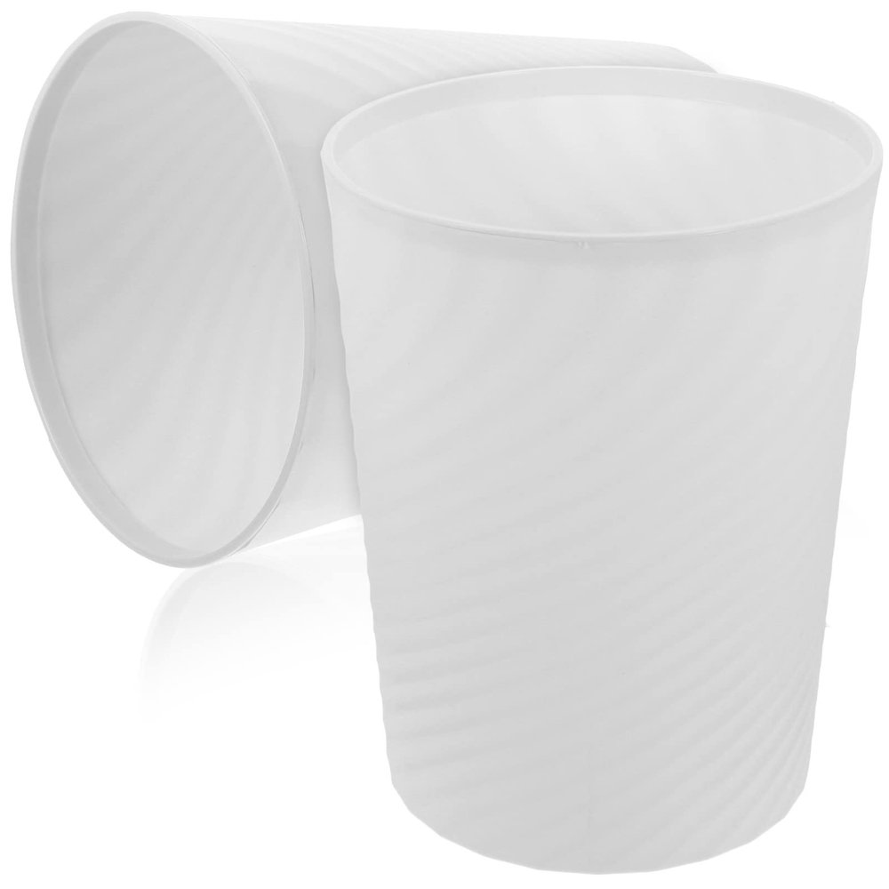 Cabilock 2pcs Threaded Trash Can Trash Can for Office for Home Waste Bucket Bathroom Garbage Can Office Trash Container Multi-Function Waste Basket Bathroom Paper Bucket Waste Bin