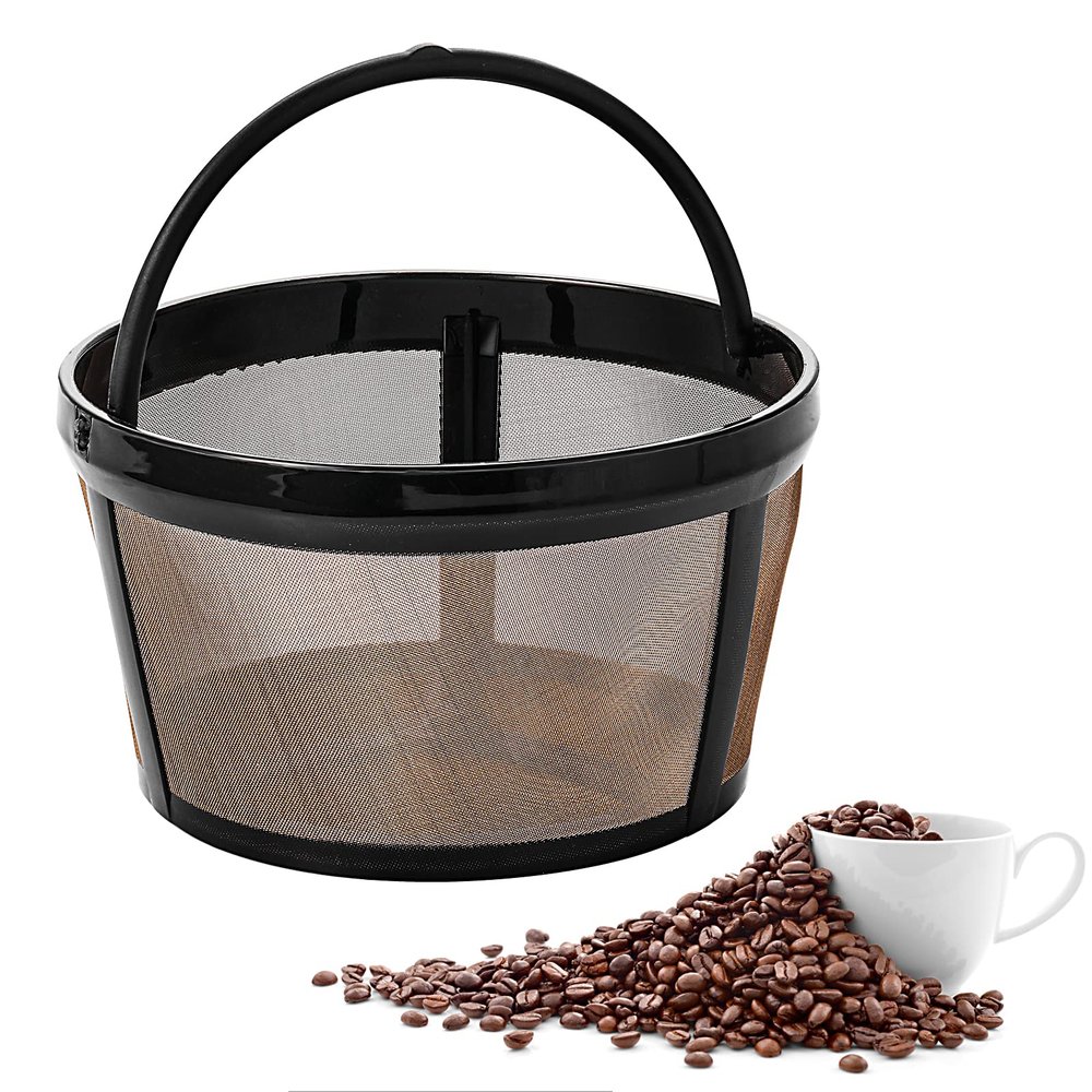 Prasacco Reusable Basket Coffee Filter - 4 Cup Permanent Replacement Filter for Mr. Coffee Coffee Makers (1 PC)