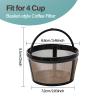 Prasacco Reusable Basket Coffee Filter - 4 Cup Permanent Replacement Filter for Mr. Coffee Coffee Makers (1 PC) view 2