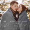 Bedsure GentleSoft Fleece Throw XL Blanket for Couch - 300GSM Soft Lightweight Plush Cozy Blankets for Travel, Grey, 50x70 inches view 4