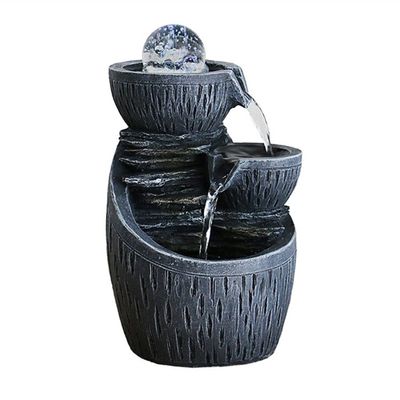 BNNP Tabletop Water Fountain Desktop Fountain Ceramic Circulating Water Fountain Indoor Decoration Zen Meditation Decorative Waterfall - for Office Home Decor