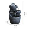 BNNP Tabletop Water Fountain Desktop Fountain Ceramic Circulating Water Fountain Indoor Decoration Zen Meditation Decorative Waterfall - for Office Home Decor view 2