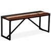 KTHLBRH Wood Bench, Indoor &Outdoor Bench, Indoor Entryway Seat, for Entryway, Bedroom, Hallway, Bench Solid Reclaimed Wood 43.3"x13.8"x17.7" view 1