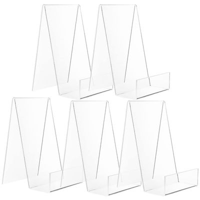 Beavorty 5pcs Acrylic Book Racks Daily Use Book Stand for Display Bookshelf Holders Holder Magazine