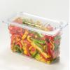 CURTA 6 Pack NSF Notched Food Pan Cover, 1/3 Size Clear Polycarbonate Lid with Handle for Commercial Food Pan, Dishwasher & Freezer Safe Plastic Clear view 3