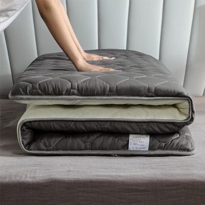 Non-Slip Tatami Floor Mattress Full Size Foldable Futon Mattress Pad Single Double Sleeping Mattress for Floor Adult Dormitory Mattress Roll Up Floor Lounger Couch Bed,Gray,200x220cm(79 * 86in)