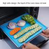 Food Grade High Temperature Resistant Avoid Sticking Fruit Dehydrator Sheets, 4Pcs Silicone Dehydrator Mats, Nonstick Baking Rug Mat, for Jerky, Fruit, Herbs, Chips, Flax Crackers Crusts (Blue), view 2