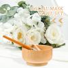 FOMIYES 2sets Diy Facial Mask Bowl Set Elegant Wooden Mixing Bowl with Anti-drop Brush Kit for Convenient Home Use Portable and Easy to Clean Spa Tool view 3