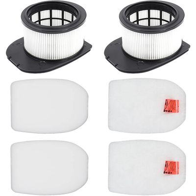 6 Pack Filter Replacement for Shark IZ862H Stratos Cordless Vacuum, Compatible with Shark IZ862H Upright Vacuum Include 2 Foam Filter + 2 Felt Filters Kit, White