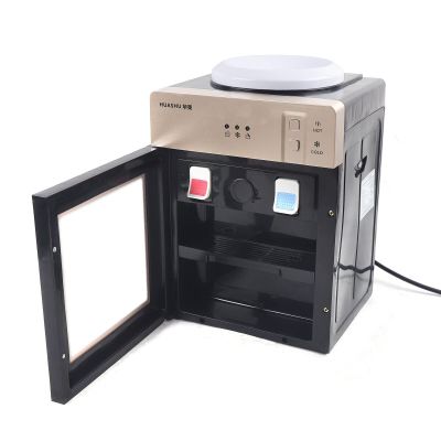 Water Dispenser, 5 Gallon Top Loading Mini Countertop Water Cooler Electric Tabletop Drinking Machine with Hot/Cold Water