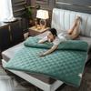 Non-Slip Tatami Floor Mattress Full Size Foldable Futon Mattress Pad Single Double Sleeping Mattress for Floor Adult Dormitory Mattress Roll Up Floor Lounger Couch Bed,White,200x220cm(79 * 86in) view 2
