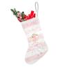 Beautiful Ballerina Pink Christmas Stockings Custom Personalized Name Xmas Festive Gift Decor Family Party 17.52 x 7.87 Inch view 2