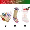 Beautiful Ballerina Pink Christmas Stockings Custom Personalized Name Xmas Festive Gift Decor Family Party 17.52 x 7.87 Inch view 4