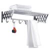 Wall Mounted Laundry Drying Rack Retractable Folding Airer Garment Clothline Dryer Rack Bathroom Towel Holder Space Saver Clotheshorse for Indoor Outdoor (80cm/31.5inch) view 1