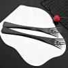BRIIEC 72 Pieces Heavy Duty Flatware Matte Black Silverware Set, Stainless Steel Extra Thick Cutlery Eating Utensils with Knife Fork Spoons Set for Home Kitchen Restaurant view 4
