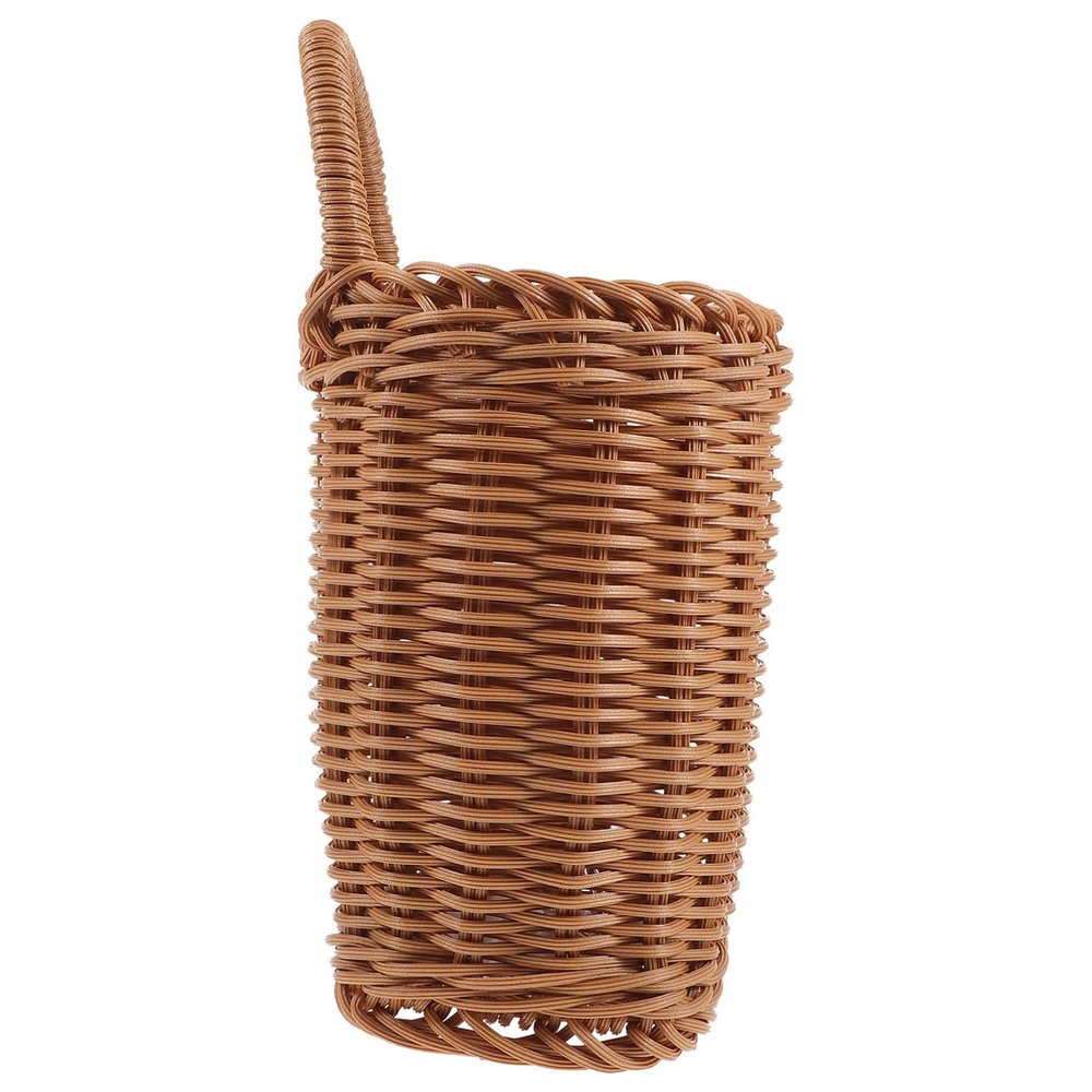 Storage Basket Woven Rattan Hanging Basket: Wall Fruit Storage Holder Wicker Garlic Onion Egg Planter Container for Vegetable Kitchen Living Room Bedroom Flower Pots Outdoor