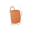 Storage Basket Woven Rattan Hanging Basket: Wall Fruit Storage Holder Wicker Garlic Onion Egg Planter Container for Vegetable Kitchen Living Room Bedroom Flower Pots Outdoor view 2