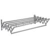 Clothes Horse - Wall Mounted Laundry Drying Rack - Extendable Towel Holder - with 6 Bar Towel Rail - for Hanging Clothes Dryer (Silver 60cm) view 1