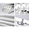 Clothes Horse - Wall Mounted Laundry Drying Rack - Extendable Towel Holder - with 6 Bar Towel Rail - for Hanging Clothes Dryer (Silver 60cm) view 2