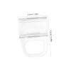 Housoutil 10Pcs Transparent Roller Window Shade Pulls Lightweight Abs Handles Easy Operation Cordless Blind Pulls for Rods Curtain Accessories 2.16X1.37X0.98In view 2