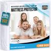 Utopia Bedding Waterproof Mattress Protector Crib Size, Premium 200 GSM Terry Mattress Cover, Soft & Breathable Bed Cover, Fitted Sheet Style with Stretchable Deep Pockets 5" (White) view 1