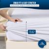 Utopia Bedding Waterproof Mattress Protector Crib Size, Premium 200 GSM Terry Mattress Cover, Soft & Breathable Bed Cover, Fitted Sheet Style with Stretchable Deep Pockets 5" (White) view 3