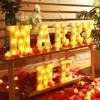 Marry Me Lighted up Letters Proposal Decoration Kit with 72 LED Tea Lights view 2