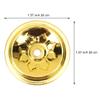 Hemoton Floating Core Ball Cord Oil Lamp Wicks with Holders for Indoor Oil Lamps Candle Making Supplies 1.57 Inch 6-Pack view 2