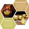 Hemoton Floating Core Ball Cord Oil Lamp Wicks with Holders for Indoor Oil Lamps Candle Making Supplies 1.57 Inch 6-Pack view 4