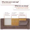 Trustic Couch Cushion Support for Sagging Seat [ 22 x 84], Sofa Saver, Sag Away Solution, Under Cushion Adjustable Bamboo Board Inserts, Heavy Duty, Extra Sturdy, and Thick 0.47" view 2