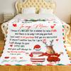 KERAOO Customized Throws Blankets Gift for Mom, Christmas Birthday Gifts for Mom, Personalized Blanket to My Mom Gift from Daughter, Best Mom Gifts, Mom Blanket view 3