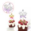 Princess Crown Cupcake Toppers,10Pcs Dessert Cupcake Toppers Cake Picks for Birthday Baby Shower Party Decorations(silver) view 2