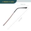 iplusmile Glasses Replacement Arms 1 Pair Metal Glasses Replacement Temples - Universal Eyeglasses Arms Legs for Eyeglass Repair Kit - Brown, Glasses Temples Width: 2.0mm view 2