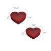 10"Cardboard Heart Shaped Mache Flowers Packaging Strawberries Sweets Gift Box with Clear Lid Set of 2(L/M) (Red, Heart Shaped) view 3