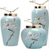 TATSEN Modern Ceramic Vase Golden Lid Tree Branch Handmade Crafts Decoration Flower Arrangement Creativity Living Room Home Decorations view 1