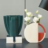 TATSEN Ceramic Vase Decoration Home Decoration Creative Model Living Room Model Flower Arrangement Geometric Art Ornament view 3