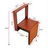 MUENG Wall Mounted Entryway Shoe Bench Seat,Solid Wood Folding Stool Chair Shoe Changing Stool,Invisible Shower Seat for Elder Kids Aldults 40x44x7cm(16x17x3inch) view 2