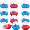 Fun Express 12 Pieces Patriotic Favor Capsules, BPA Free Plastic, Patriotic Themed Party Supplies, Blue & Red view 1