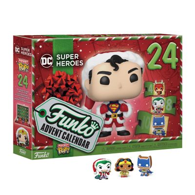 Funko Pop! Advent Calendar: DC Super Heroes - Superman - 24 Days of Surprises - Collectible Vinyl Mini Figures - Mystery Box - Gift Idea - Holiday Present for Girls, Boys & Kids - Christmas Countdown