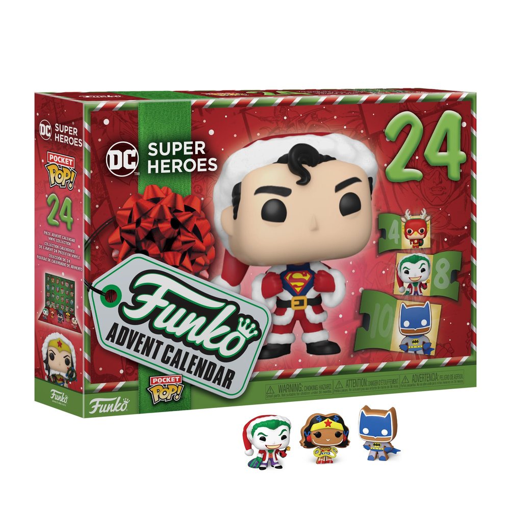 Funko Pop! Advent Calendar: DC Super Heroes - Superman - 24 Days of Surprises - Collectible Vinyl Mini Figures - Mystery Box - Gift Idea - Holiday Present for Girls, Boys & Kids - Christmas Countdown