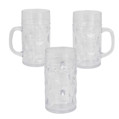 Clear Plastic Mug - 6 Ct.