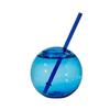 Fun Express Blue Round Cups with Straw - 25 Pieces view 1