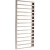 Angelynn's Wall Mounted Earring Holder Organizer Display for Women Small Earrings ONLY, Post Stud Dangle Pierced Earrings, Hanging Closet Jewelry Storage Rack, Luka Large Satin Nickel Silver 9"x20" view 2