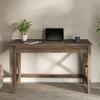 Writing Desk - Work Desk with X-Pattern Legs - for Office, Bedroom, Computer, or Craft Table - Home Office Desks by Lavish Home (Tan Wood Finish) view 2