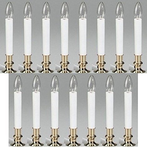 9" Electric Christmas Holiday Window Candle w 5' Cord - 15 Pack