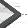 wallsthatspeak 20x24 Slate Gray Picture Frame for Puzzles Posters Photos or Artwork (4-Pack) view 3