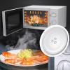 Microwave Glass Turntable Plate, 9.6" 10.6" 12.4" Round Microwave Glass Plate , Replacement Microwave Plate With Microwave Turntable Coupler And Ring For Fits Virtually All Small Microwaves ( Color : view 2