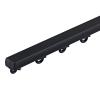 NOIRDA Curtain Single Tracks Ceiling Mount, Room Divider Curtain Rod, RV Curtain Track, Slide Quietly Curtain Track Rail, Easy Install, for Spaces 1m-5m(Color:Black,Size:2m/6.5ft) view 1